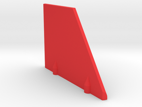 Prism P7 - Left Dock Wall (Bottom Half) (PART) in Red Processed Versatile Plastic
