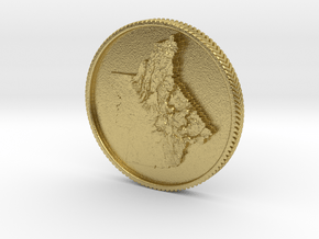 Butte Strong Coin in Natural Brass