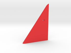 Prism P7 - Left Dock Wall (Top Half) (PART) in Red Processed Versatile Plastic