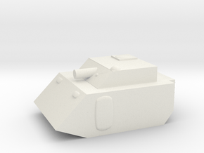 Fox2 Small Grav Tank 1:100 15mm in White Natural Versatile Plastic