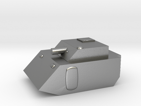 Fox2 Small Grav Tank 1:100 15mm in Natural Silver