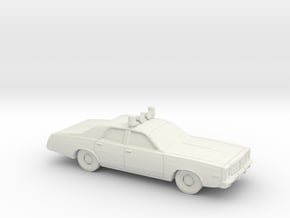 1/87 1977 Dodge Monaco Police Sedan in White Natural Versatile Plastic