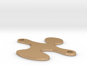 Qlonee Plate 20mm Holes V2 in Polished Bronze