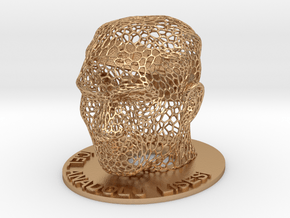 Customizable Name Plate in voronoi Ataturk bust in Natural Bronze
