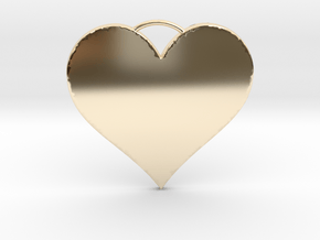 Heart Pendant in 14K Yellow Gold