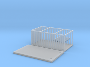 Animal Cage Nscale in Tan Fine Detail Plastic