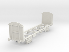 4mm PVB Campbells soup wagon chassis in White Natural Versatile Plastic