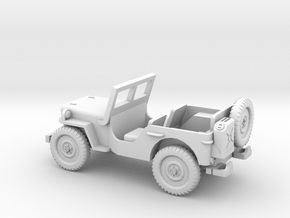 1/100 Scale MB Jeep in Tan Fine Detail Plastic