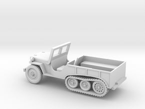 1/72 Scale Halftrack Jeep in Tan Fine Detail Plastic