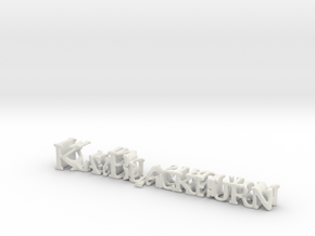 3dWordFlip: KayBlackburn/DrivingInstructor in White Natural Versatile Plastic