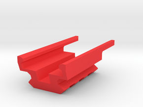 3-Slots Bottom Picatinny Rail for USP Pistol in Red Processed Versatile Plastic