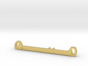 MC3 Wide Front End Stability Kit- Toe In Bar (#1) in Polished Brass