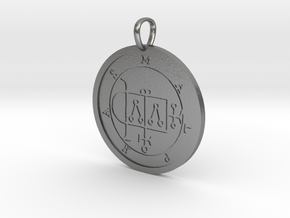 Malphas Medallion in Natural Silver
