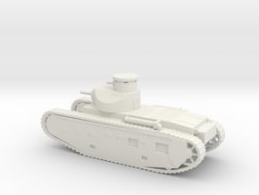 1/87 Scale M1921 Medium Tank in White Natural Versatile Plastic