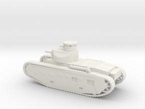 1/100 Scale M1921 Medium Tank in White Natural Versatile Plastic