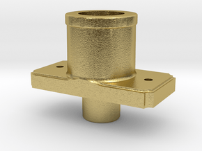 AC09 - FR Sprung Buffer body, Banded (SM32) in Natural Brass