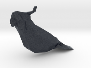 Low Poly Sulfur Crested Cockatoo in Black PA12: Small