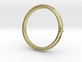 To the moon ring in 18k Gold Plated Brass