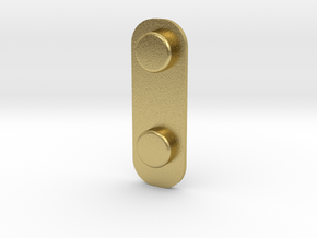 Sportello Billet Box Rev4 Button v3.0 in Natural Brass