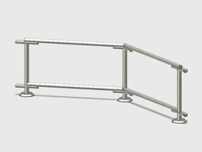 6' Fence Frame 45 deg Corner (2 ea.) in White Natural Versatile Plastic: 1:87 - HO