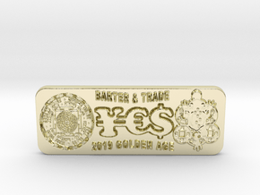 2019 - Golden Age Ingot for Barter & Trade XL in 14K Yellow Gold