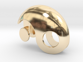 Yin Yang Gift box in 14k Gold Plated Brass