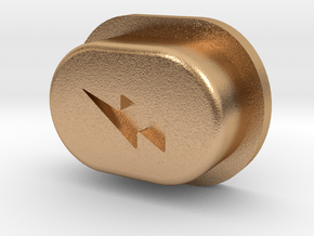 Y_mod_S Engraved Button Only in Natural Bronze