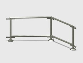 6' Fence Frame 60 deg. Corner (2ea.) in White Natural Versatile Plastic: 1:87 - HO