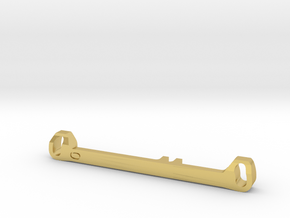 MC3 Wide Front End Stability Kit- Zero Toe Bar in Polished Brass
