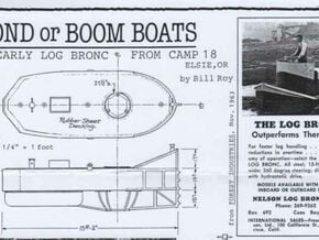 1/64th Nelson Log Bronc aka Boom Tender Tug boat in Tan Fine Detail Plastic