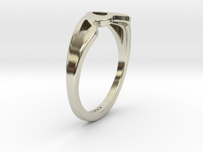 Crown Ring in 14k White Gold