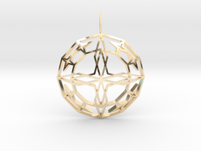 Archangel Michael Star (Domed) in 14K Yellow Gold