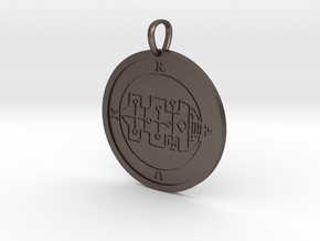 Raum Medallion in Polished Bronzed-Silver Steel