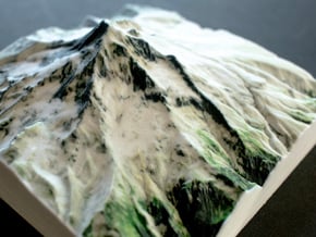 Mt. Hood, Oregon, USA, 1:50000 in Natural Full Color Sandstone