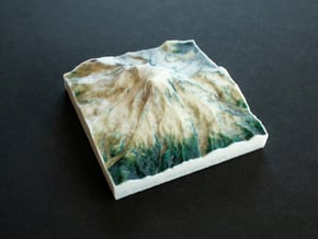 Mt. Rainier, Washington, USA, 1:150000 Explorer in Full Color Sandstone