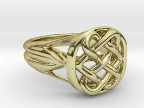 The Eternal Knot in 18k Gold Plated Brass: 6.5 / 52.75
