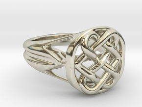 The Eternal Knot in 14k White Gold: 7 / 54