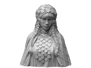 Moroccan Portrait Bust in Gray PA12
