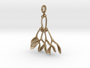Mistletoe Pendant in Polished Gold Steel