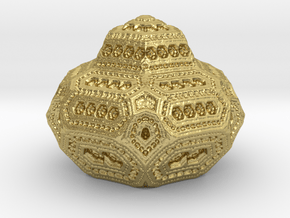 geometric ornament in Natural Brass