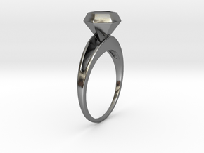 The Diamond in Polished Silver