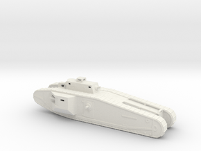 1/87 Scale Mark VIII International Tank in White Natural Versatile Plastic