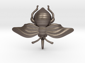 Bumblebee in Polished Bronzed-Silver Steel
