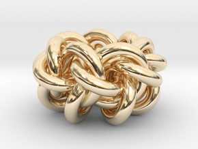 B&G Knot 26 in 14k Gold Plated Brass