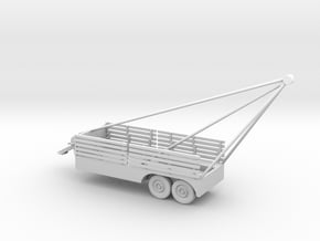 1/72 Scale 6x6 Jeep Cargo Trailer with Crane Exten in Tan Fine Detail Plastic