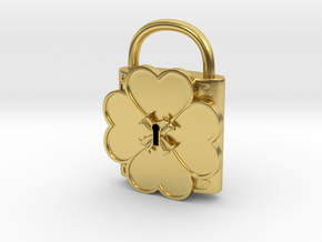Cosplay Humpty Lock in Polished Brass