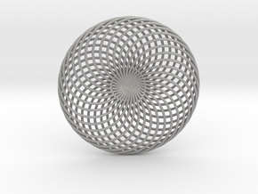 0163 Torus of Doubly Twisted Strips (n=32, d=15cm) in Aluminum