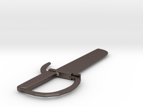 Wing Chun 8 Cut Butterfly Sword in Polished Bronzed-Silver Steel