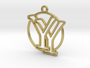 Y&Y Monogram in Natural Brass