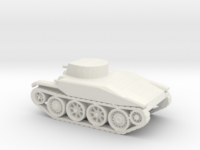 1/100 Scale T4E1 Combat Car in White Natural Versatile Plastic